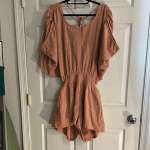 Free People Terracotta Romper